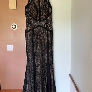 Black Lace Prom Dress
